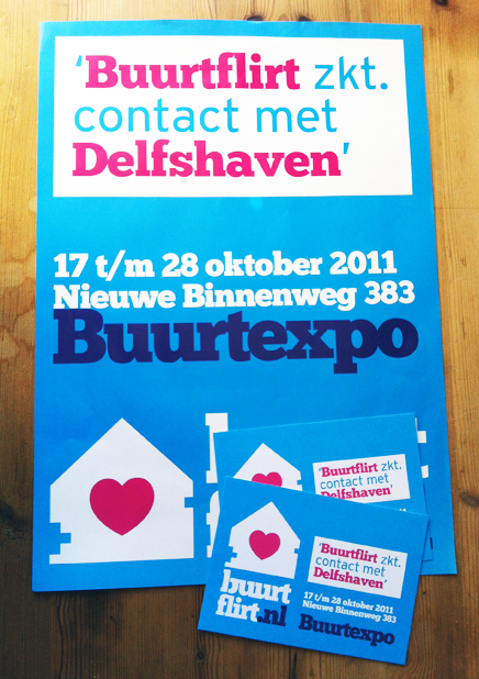 uitnodiging expositie Buurtflirt 2011'