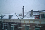overkant met sneeuw